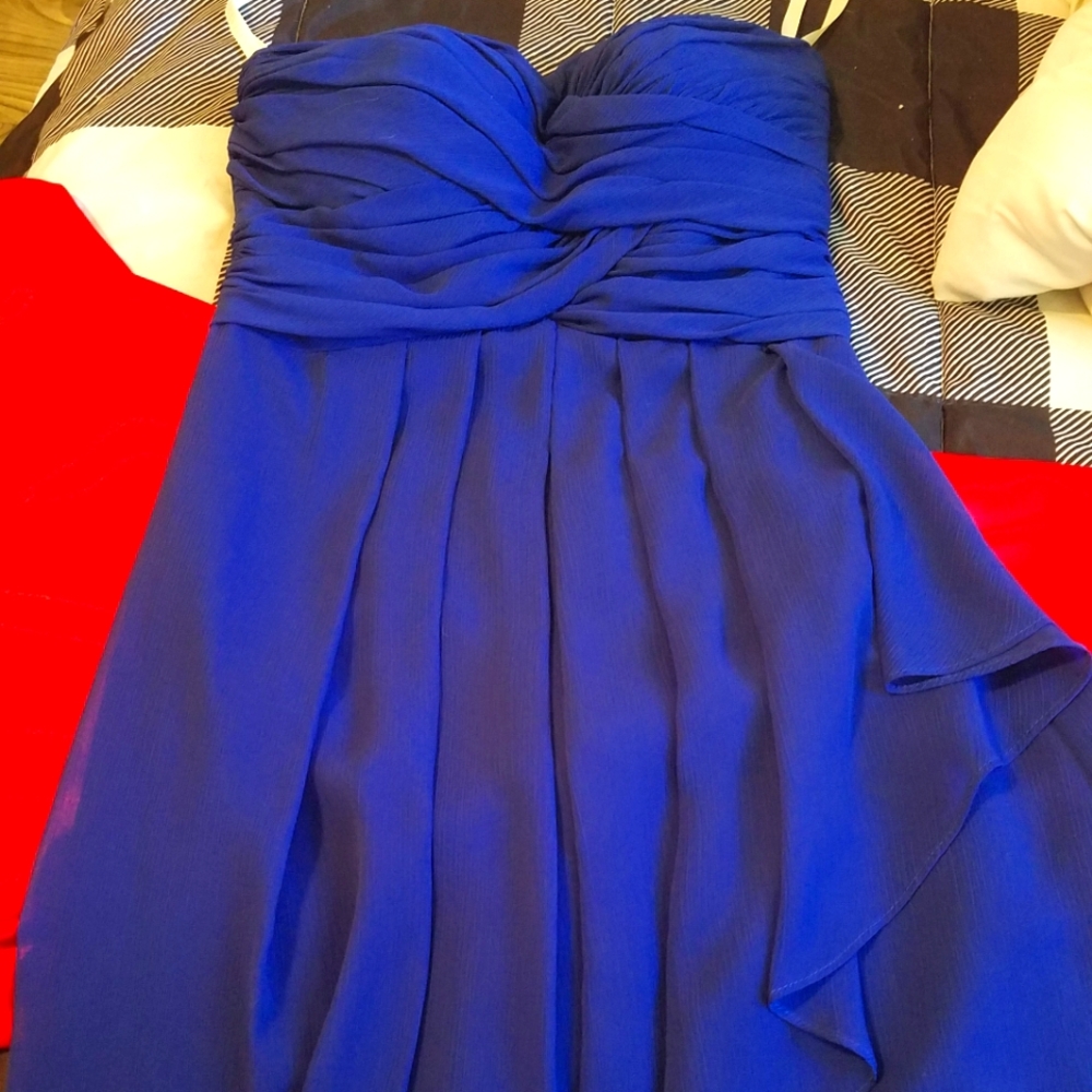 David's Bridal short dress.